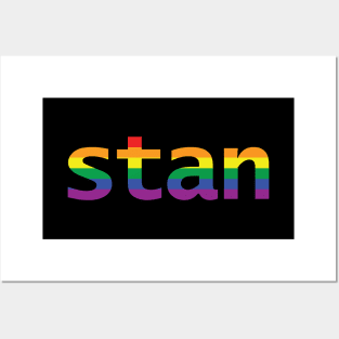 Stan Rainbow Typography Posters and Art